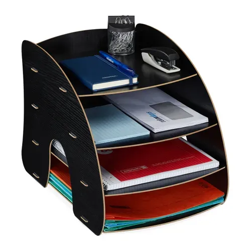 Rangement Documents Avec 4 Compartiments