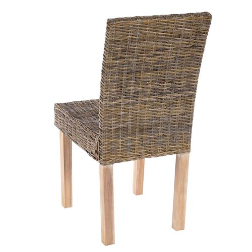 Lot De 4 Chaises De Séjour Littau Chaise En Osier, Rotin Kubu