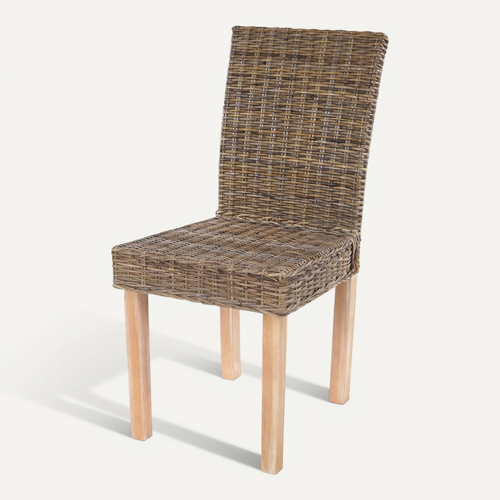 Lot De 4 Chaises De Séjour Littau Chaise En Osier, Rotin Kubu