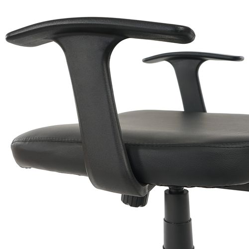 Fauteuil/chaise De Bureau Seattle, Charge 150kg, Similicuir ~ Noir, Avec Accoudoirs