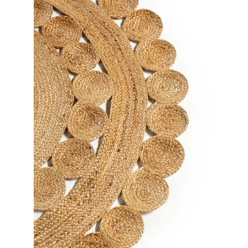 Tapis De Jute Jutta Marron Clair 120 Cm Rond