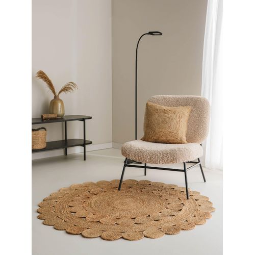 Tapis De Jute Jutta Marron Clair 120 Cm Rond