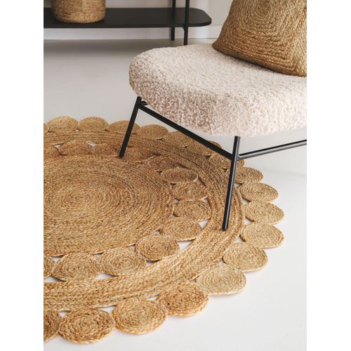 Tapis De Jute Jutta Marron Clair 120 Cm Rond