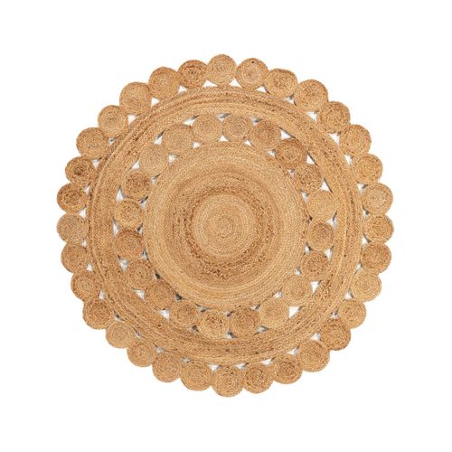 Tapis De Jute Jutta Marron Clair 120 Cm Rond