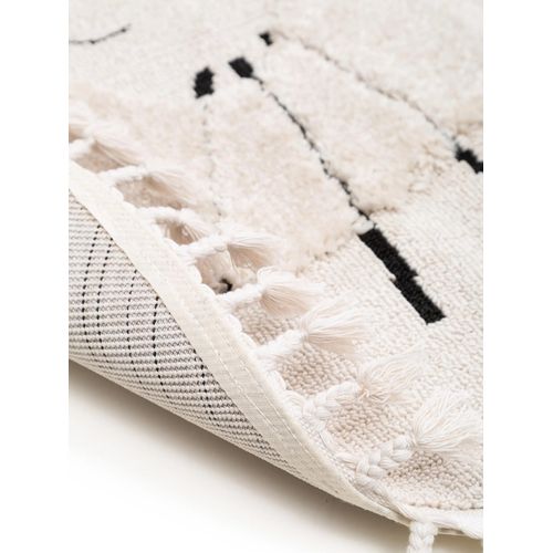 Tapis Enfant Momo Crème  120 Cm Rond