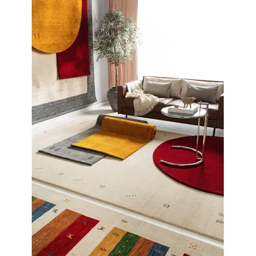 Tapis De Laine Jamal Crème 200x300 Cm