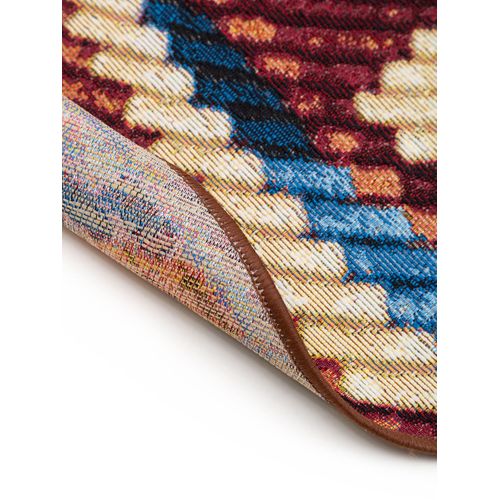 Tapis D'extérieur Et Intérieur Rond Kenya Multicouleur 1 160 Cm Rond