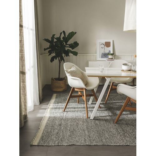 Tapis Fabriqué à Partir De Matériaux Recyclés Kiah Gris 120x170 Cm