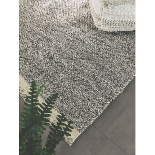 Tapis Fabriqué à Partir De Matériaux Recyclés Kiah Gris 120x170 Cm