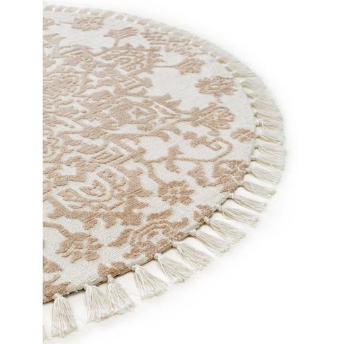 Tapis Rond Elias Beige  150 Cm Rond