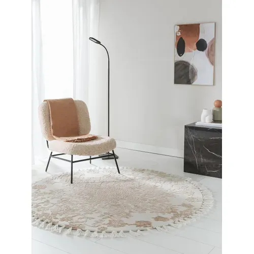 Tapis Rond Elias Beige  150 Cm Rond