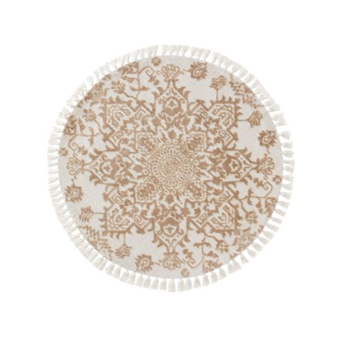Tapis Rond Elias Beige  150 Cm Rond
