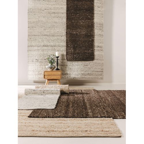 Tapis De Laine Finn Marron 170x240 Cm