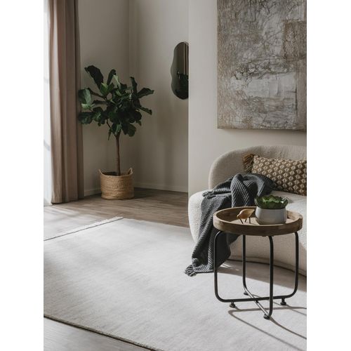 Tapis Fabriqué à Partir De Matériaux Recyclés Kiah Gris 70x200 Cm
