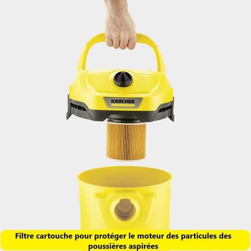 Aspirateur Eau Et Poussière Wd 2 Plus V-15/4/18 C - Cuve Polypropylène 15 L - 1000W