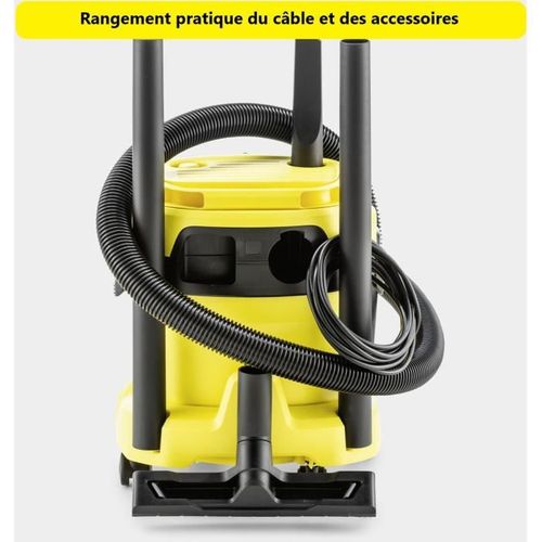 Aspirateur Eau Et Poussière Wd 2 Plus V-15/4/18 C - Cuve Polypropylène 15 L - 1000W