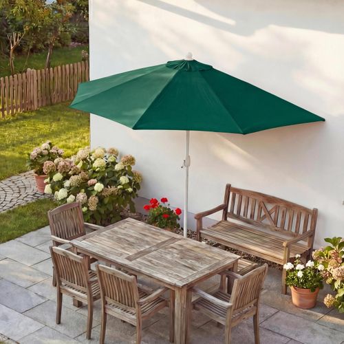 Parasol Demi-cercle Parla Mendler - Pour Balcon/terrasse - 270cm, UV 50+, Polyester, Alu - Sans Pied
