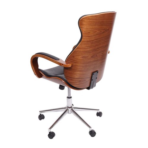 Chaise De Bureau Hwc-h39 Similicuir Noir