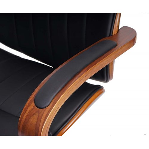 Chaise De Bureau Hwc-h39 Similicuir Noir