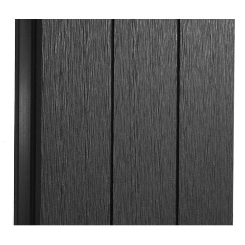 Brise-vue En Wpc Sarthe, Poteau En Aluminium ~ Extension, 185cm Anthracite