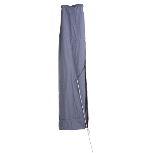 Housse De Protection HWC Pour Parasol Déporté 4,3m/3x3m - Anthracite Avec Fermeture Éclair