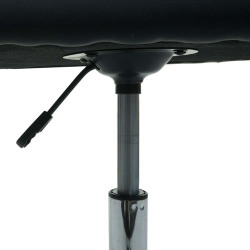 Fauteuil De Bureau Hwc-l92 Métal Similicuir Noir
