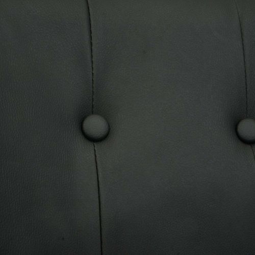 Fauteuil De Bureau Hwc-l92 Métal Similicuir Noir