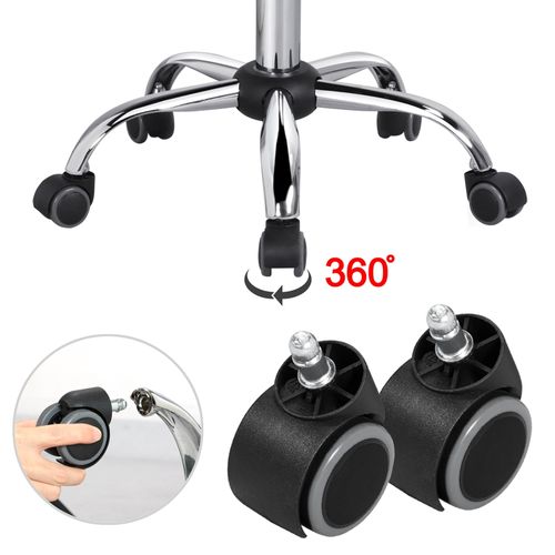 Chaise De Bureau Sans Accoudoirs Chaise Pivotante Chaise De Bureau Cadre En Métal Noir