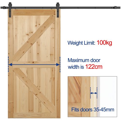 Quincaillerie Kit De Rail Pour Porte Coulissante Système De Rail Apparent à Simple Ventail