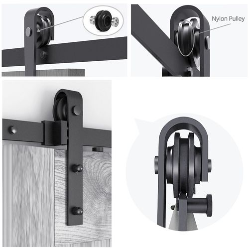 Quincaillerie Kit De Rail Pour Porte Coulissante Système De Rail Apparent à Simple Ventail