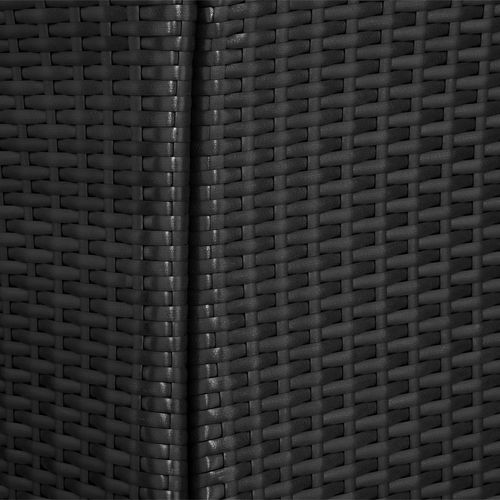 Salon De Jardin 2 Places Avec 2 Sets De Housses Noir 84 X 60 X 61 Cm