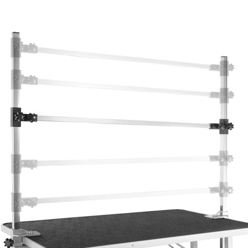 Table De Toilettage Pliable Avec Deux Sangles Surface Antidérapante Résistante Noir 105,5x60cm