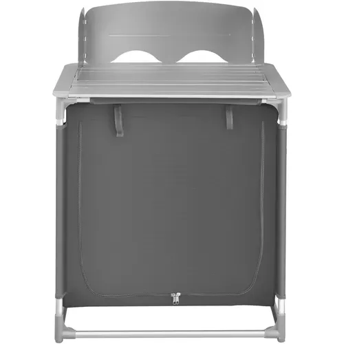 Cuisine De Camping Haut De Gamme Avec Structure En Aluminium Et 2 Compartiments Premium En Aluminium