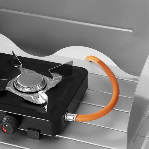 Cuisine De Camping Haut De Gamme Avec Structure En Aluminium Et 2 Compartiments Premium En Aluminium