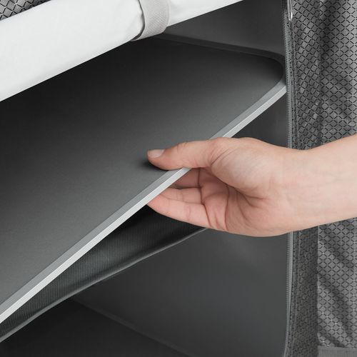 Armoire De Camping Deluxe Avec Structure En Aluminium Et 6 Compartiments Deluxe En Aluminium Gris