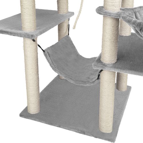 Arbre à Chat Lilou En Sisal, Mdf Gris