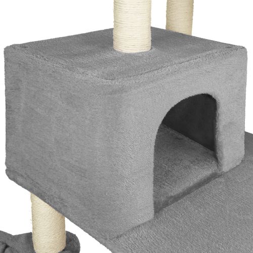 Arbre à Chat Lilou En Sisal, Mdf Gris
