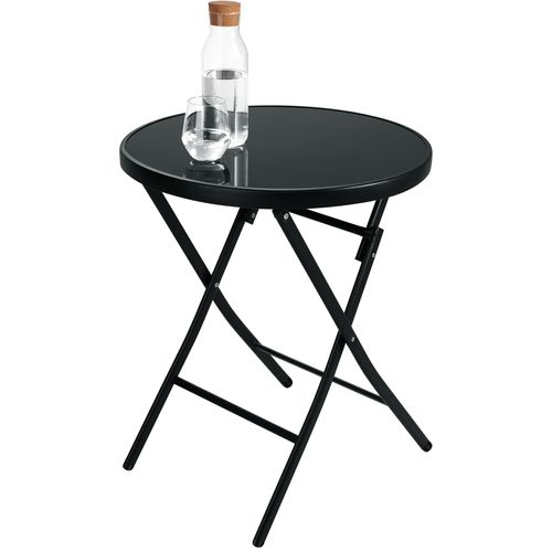 Ensemble Table Et Chaises De Jardin Bistrot Noir  45.5 X 58 X 81 Cm
