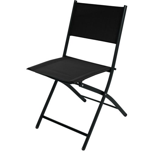 Ensemble Table Et Chaises De Jardin Bistrot Noir  45.5 X 58 X 81 Cm