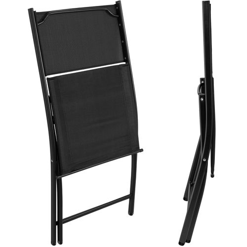 Ensemble Table Et Chaises De Jardin Bistrot Noir  45.5 X 58 X 81 Cm