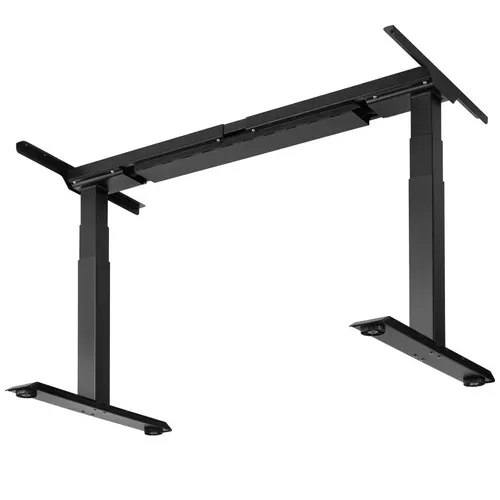 Bureau Assis/debout En Acier Réglage éléctrique De La Hauteur Noir