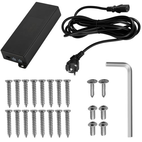 Bureau Assis/debout En Acier Réglage éléctrique De La Hauteur Noir