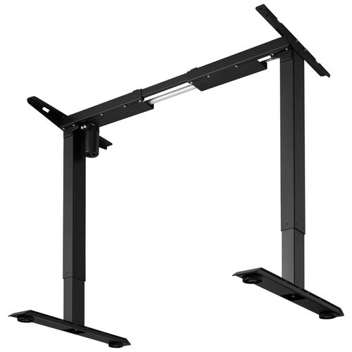 Bureau Assis/debout En Acier Réglage électrique De La Hauteur Noir