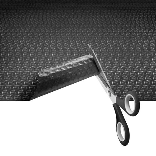 Bâche De Piscine Rectangulaire En Polyester 500 X 1000 Cm Noir