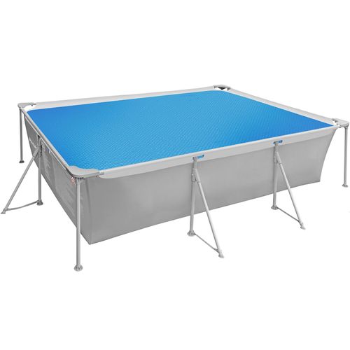 Bâche De Piscine Rectangulaire En Polyester 500 X 1000 Cm Bleu