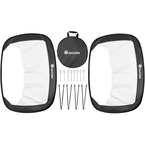 Lot De 2 Buts De Football En Polyester Noir