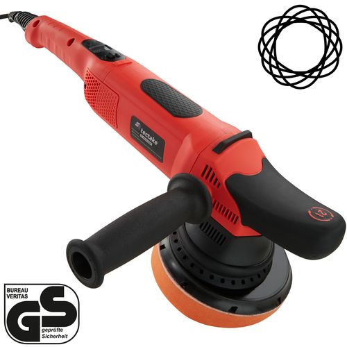 Lustreuse Polisseuse Rotative Avec Accessoires En Aluminium Noir/rouge