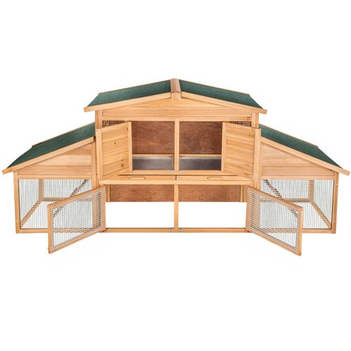 Cage, poulailler, clapier bois 226 cm x 77 cm x 95,5 cm