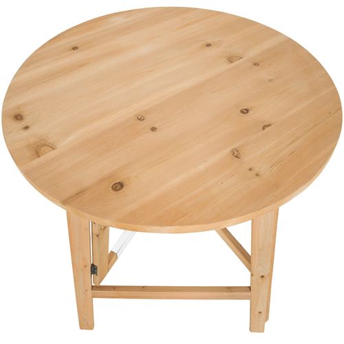 1 Table Haute Trix En Bois Marron