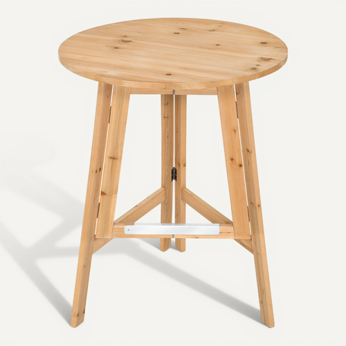 1 Table Haute Trix En Bois Marron